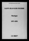 Saint-Jean-sur-Tourbe. Mariages 1871-1891