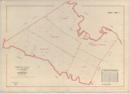 Cherville (51150). Section ZB échelle 1/2000, plan remembré pour 1961, plan régulier (papier armé)