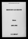 Broussy-le-Grand. Décès 1893-1901