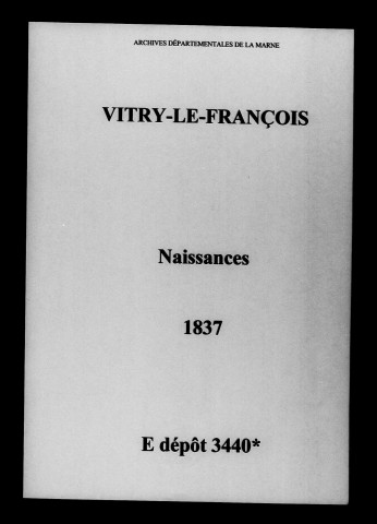 Vitry-le-François. Naissances 1837