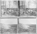Maffrecourt, 1915. Le lavoir (vue 1). Verdun. Ravin du Bazil. Troupe au repos (vue 2)