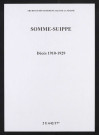 Somme-Suippe. Décès 1910-1929