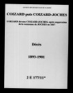 Coizard-Joches. Décès 1893-1901
