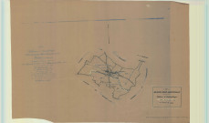 Sainte-Marie-du-Lac-Nuisement (51277). Blaise-sous-Hauteville (51067). Tableau d'assemblage échelle 1/10000, plan mis à jour pour 1932, plan non régulier (calque)