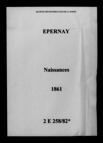 Épernay. Naissances 1861