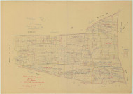 Togny-aux-Bœufs (51574). Section D1 échelle 1/2500, plan mis à jour pour 1957, plan non régulier (papier)