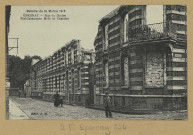 ÉPERNAY. Bataille de la Marne 1918-Épernay-Rue du Donjon-Etablissements Moët et Chandon.
Château-ThierryÉdition J.B.éd. Bourgogne Frères.[vers 1918]