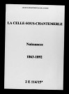 Celle-sous-Chantemerle (La). Naissances 1863-1892