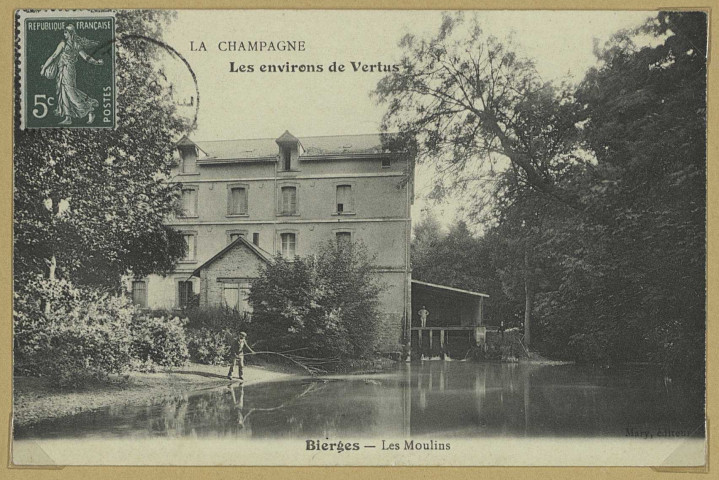 CHAINTRIX-BIERGES. La Champagne-Les environs de Vertus-Bierges-Les moulins.
Édition Mary.[avant 1914]