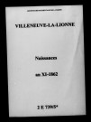 Villeneuve-la-Lionne. Naissances an XI-1862
