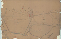 Sainte-Marie-du-Lac-Nuisement (51277). Nuisement-aux-Bois (51408). Section C3 échelle 1/2000, plan mis à jour pour 1933, plan non régulier (calque)