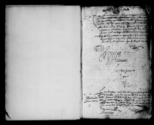 Reims. Saint-Hilaire. Baptêmes, mariages, sépultures 1683-1689