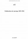 Ay. Publications de mariage 1893-1902