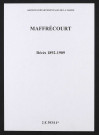 Maffrécourt. Décès 1892-1909