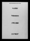 Vatry. Naissances 1793-1860