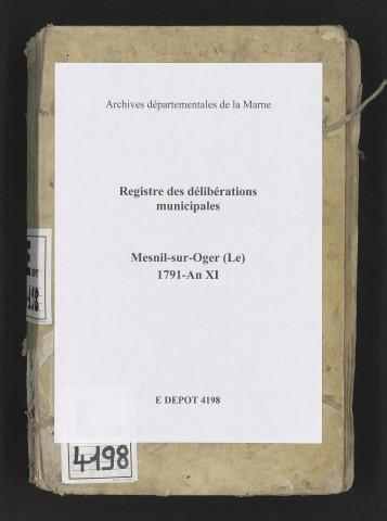 Délibérations municipales.