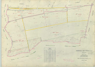 Faux-Vésigneul (51244). Fontaine-sur-Coole (51257). Section ZC échelle 1/2000, plan remembré pour 1967 (extension sur Coupetz section ZE), plan régulier (papier armé)