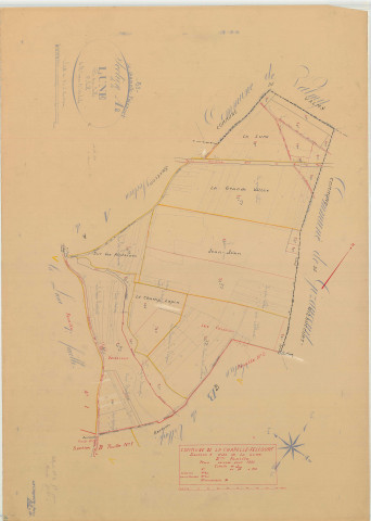 Chapelle-Felcourt (La) (51126). Section A2 échelle 1/2500, plan mis à jour pour 1936, plan non régulier (papier)