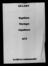 Sillery. Baptêmes, mariages, sépultures 1675