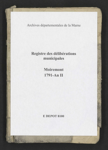 Délibérations municipales.