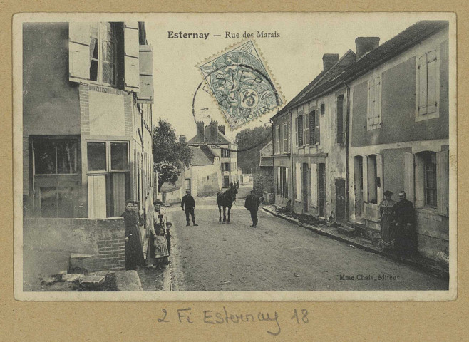 ESTERNAY. Rue des Marais.
Édition Mme Chaix.[vers 1906]