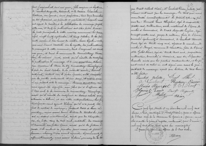 Morains. Mariages 1902