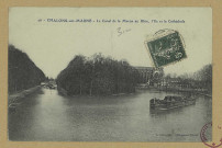 CHÂLONS-EN-CHAMPAGNE. 26- Le canal de la Marne au Rhin, l'Ile et la Cathédrale.
Châlons-sur-MarneL. Coëx.[vers 1910]