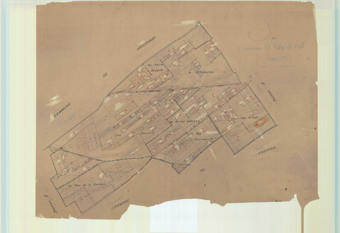 Vitry-la-Ville (51648). Section C1 2 échelle 1/2500, plan mis à jour pour 1931, plan non régulier (papier)
