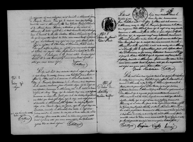 Ablancourt. Décès 1863-1872