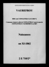 Vaurefroy. Naissances an XI-1862