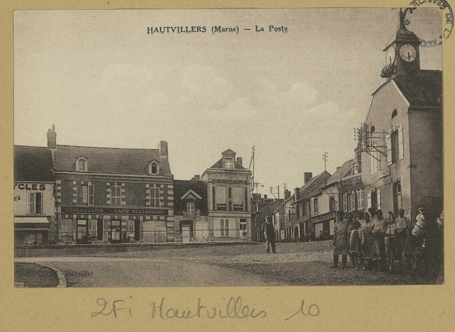 HAUTVILLERS. Hautvillers ( Marne) - La poste.