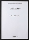 Gizaucourt. Décès 1892-1909