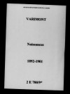 Varimont. Naissances 1892-1901