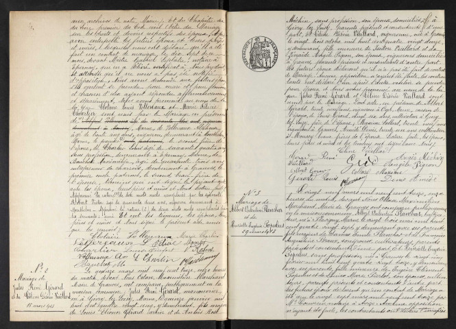 Grauves. Mariages 1913-1929