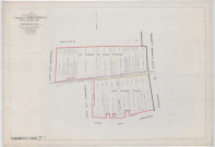 Auménancourt (51025). Section Z échelle 1/1250, plan remembré pour 1921, ancienne commune de Auménancourt-le-Grand, plan non régulier (papier).