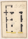 Plan de l'église de Normée et des réparations à y faire, 1774.