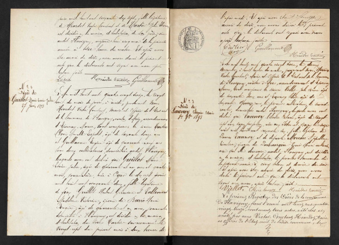 Flavigny. Décès 1893-1900 et 1902-1929. Mariages 1901