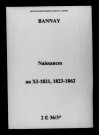 Bannay. Naissances an XI-1862