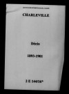 Charleville. Décès 1893-1901