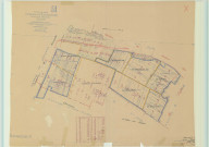 Bazancourt (51043). Section X1 échelle 1/2500, plan mis à jour pour 1956, plan non régulier (papier).