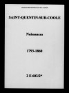 Saint-Quentin-sur-Coole. Naissances 1793-1860