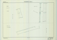 Vaudemange (51599). Section ZK 1 échelle 1/2000, plan remembré pour 1993 (extension sur Vaudemange section ZV et sur Prosnes section W), plan régulier (calque)