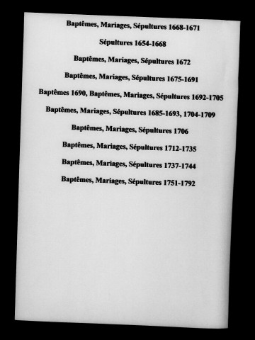 Nesle-la-Reposte. Baptêmes, mariages, sépultures 1571-1792