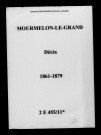 Mourmelon-le-Grand. Décès 1861-1879