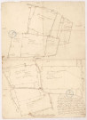 Plan d'arpentage de six pièces de terre sises au terroir d'Etrechy et appartenant aux religieux de Saint-Sauveur, XVIII.