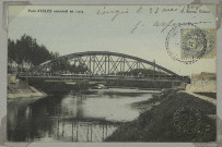 ISLE-SUR-MARNE. Pont d'Isles construit en 1904.
P. Simon.Sans date