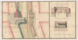 Route n° 3 Plan profil et élévation du pont de Vaux projeté pour la ville de Chaalons, 20 juillet 1766.