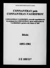 Connantray-Vaurefroy. Décès 1893-1901