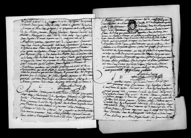 Nesle-le-Repons. Naissances, publications de mariage, mariages, décès 1793-an X