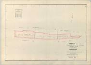 Maisons-en-Champagne (51340). Section ZX échelle 1/2000, plan remembré pour 1967, plan régulier (papier armé)